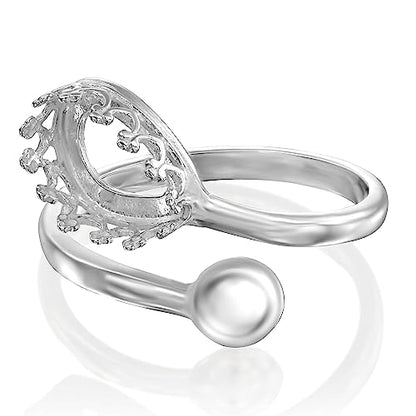 925 Sterling Silver Ring Blanks (2 Count)