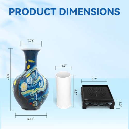 3D Puzzle Vase for Adults with 164 Plastic Pieces