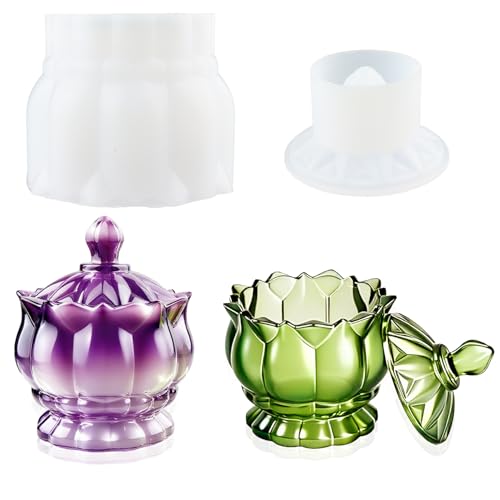 Resin Jar Mold with Lid (2 Count)