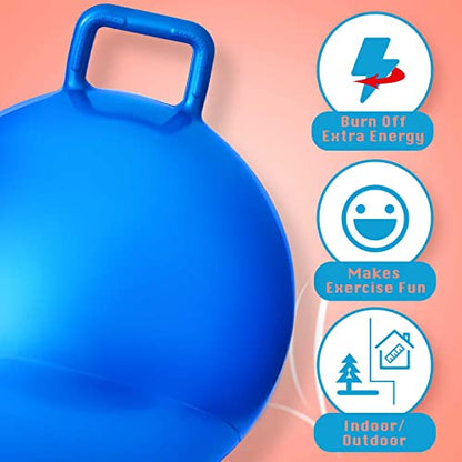 3 Pcs 29 Inch Bouncing Ball with Handle (3 Count)