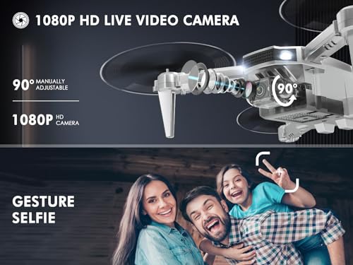 Mini Drone with Camera for Kids (2 Count (Battery))