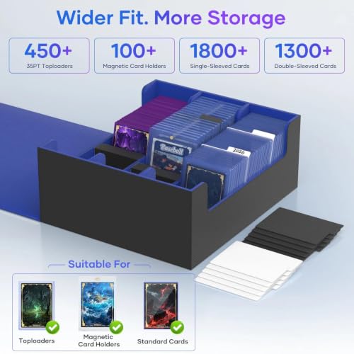 Card Deck Case for Trading Cards 1800+
