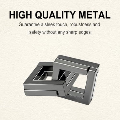 9pcs Metal Puzzle for Adult Disentanglement Puzzles Lock Gift for Adults (72 Count)