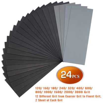 24PCS Sandpaper (24 Count)