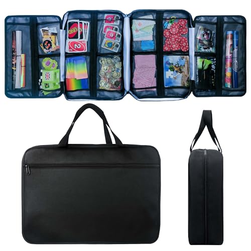 17 Pocket Board Game Organizer Carry Case
