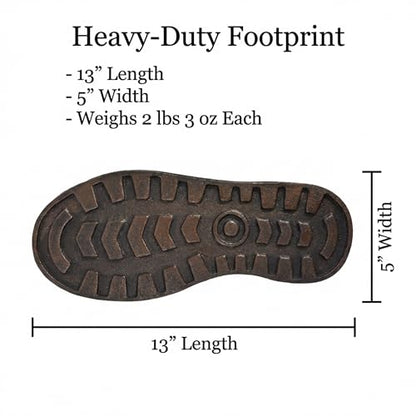 Lulu Décor Cast Iron Footprint Stepping Stone