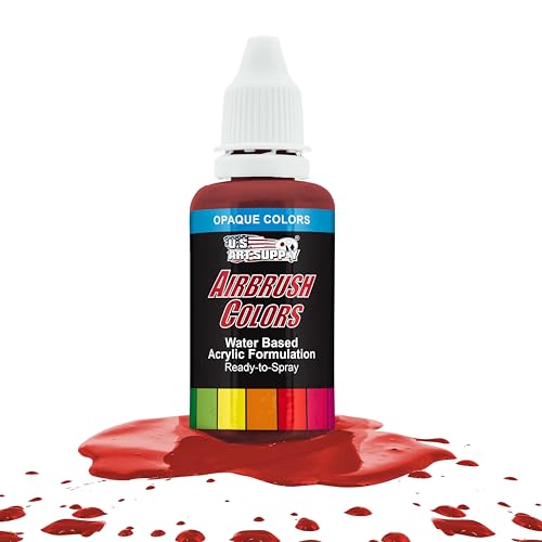 Opaque Crimson Red Acrylic Airbrush Paint