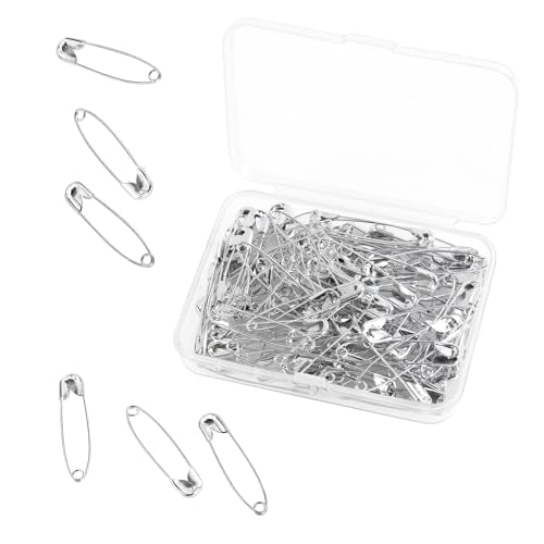 100 Pack Silver Safety Pins Assorted (100 Count)