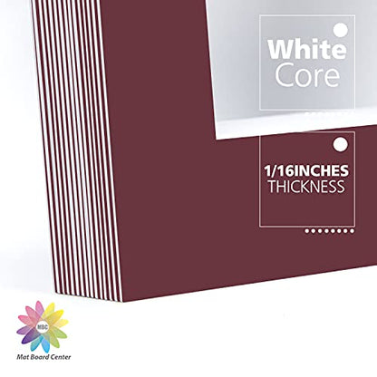 Mat Board Center 10 Pack 11x14 Photo Mats for 8x10 Picture (10 Count)