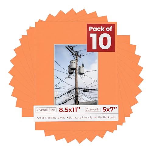 5x7 Mat for 8.5x11 Frame (10 Count)