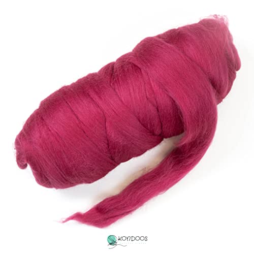 Colored Natural Wool roving (16 Ounce)