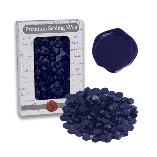 Navy Blue Premium Sealing Wax Beads 2 OZ. (2 Fl Oz)