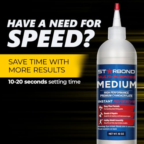 Medium CA Glue Complete Refill Kit (16 Ounce)