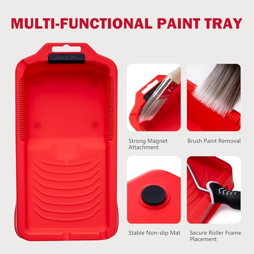 21 Pack 4 Inch Paint Tray Set with 20 Liners