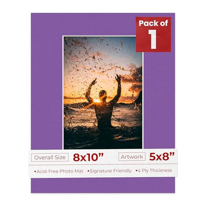 8x10 Mat Bevel Cut for 5x8 Photos