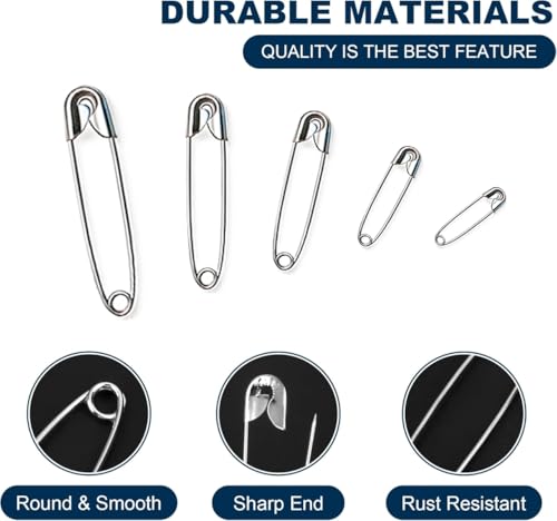 520 Pack Safety Pins (520 Count)
