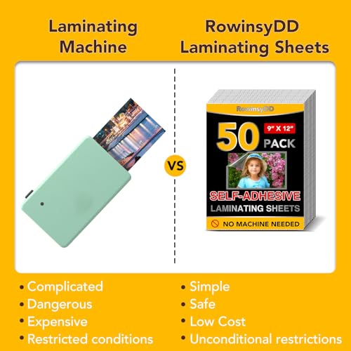 50 PCS Self Laminating Sheets