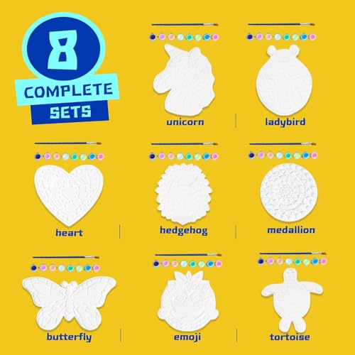 8Pcs Stepping Stones Painting Crafts Kit for Kids 4 8 6