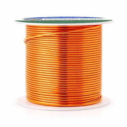 16 Gauge Orange Anodized Aluminum Craft Wire