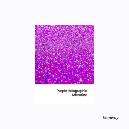 Craft Glitter Purple Holographic 100g Microfine Glitter (100 Gram)