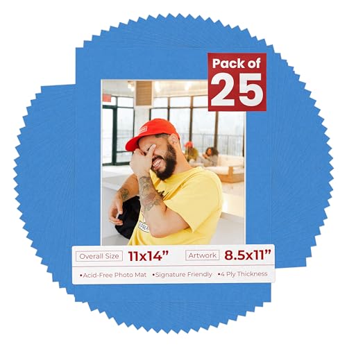 11x14 Mat for 8.5x11 Photo (25 Count)