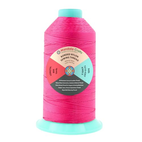 Size 207 630D T210 Hot Pink Bonded Nylon Thread