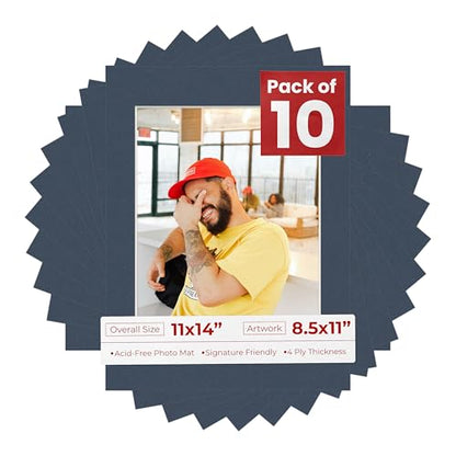 11x14 Mat for 8.5x11 Photo (10 Count)