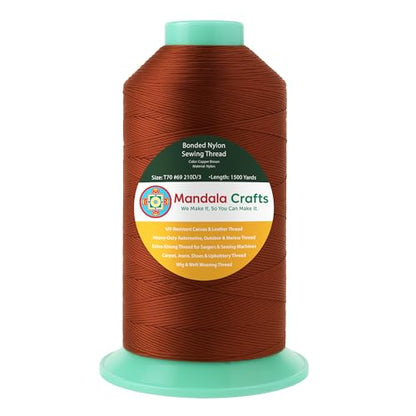 Size 69 210D T70 Copper Brown Bonded Nylon Thread (4500 Foot)
