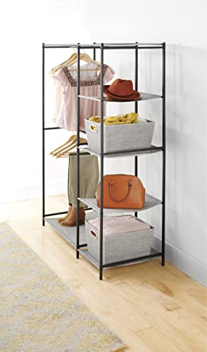 Double Rod Closet with Shelves