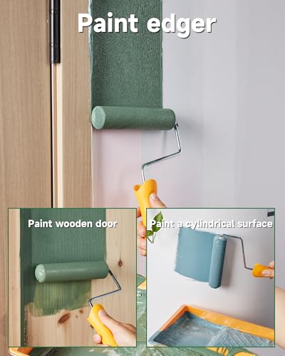 17 Pcs 6 Inch Foam Paint Roller Kit with Angle Paint Brush