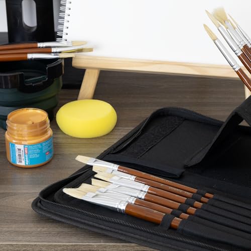 Paint Brush Set 15 pc with Pop (15 Count)