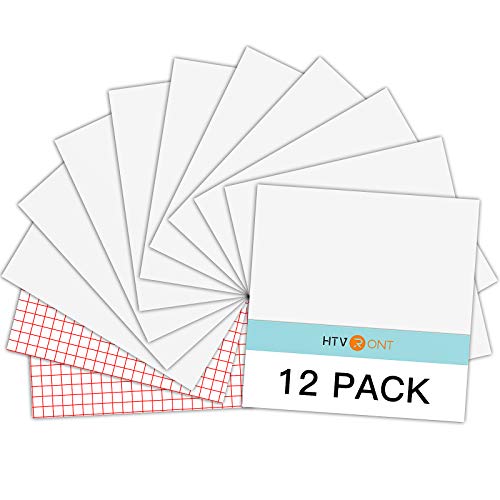 Glossy White Permanent Vinyl 12 Pack 12"x12" Compatible with Cricut