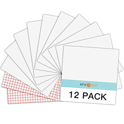 Glossy White Permanent Vinyl 12 Pack 12"x12" Compatible with Cricut