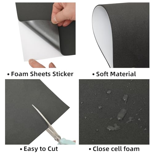 3mm Self Adhesive Foam Sheets Crafts (10 Count)