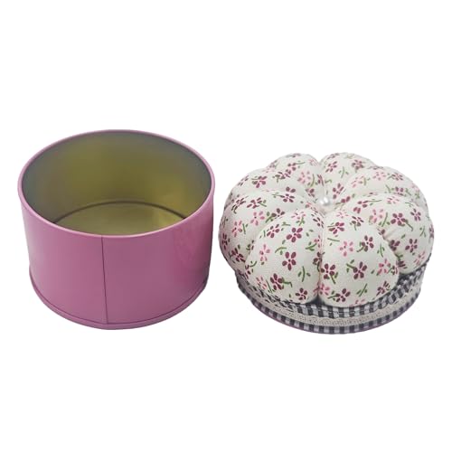 Pumpkin Shaped Pin Cushion with Storage Box