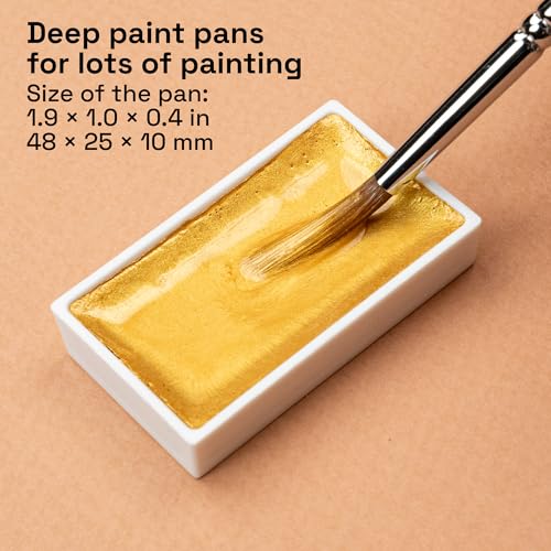 Professional Metallic Watercolor Paint Set for Adults