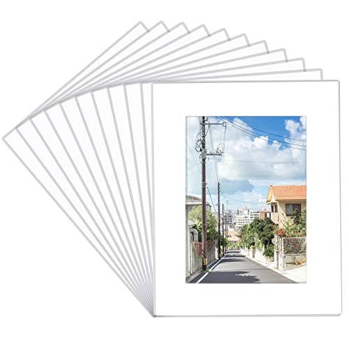 15 Pack 8x10 White Picture Mats (15 Count)