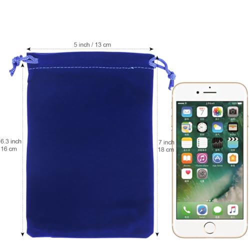 20pcs Velvet Bags 5x7 in for Jewelry Gift Packaging (20 Count)