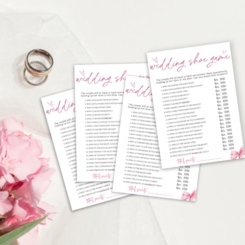 Bridal Shower Game Cards
