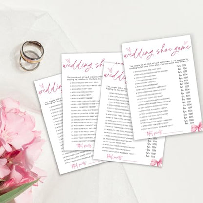 Bridal Shower Game Cards