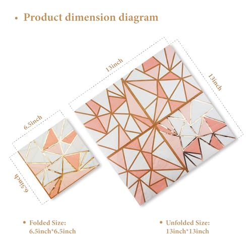 80 Pack Napkins Disposable Paper Towel Cocktail Dinner Party Decoration (80 Count)