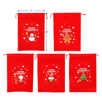 Coth Christmas Drawstring Gift Bags Bulk (27.2668 Ounce)