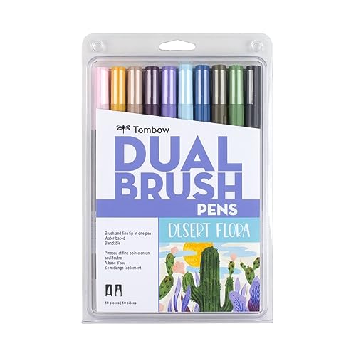 56197 Dual Brush Pen Art Markers (10 Count)