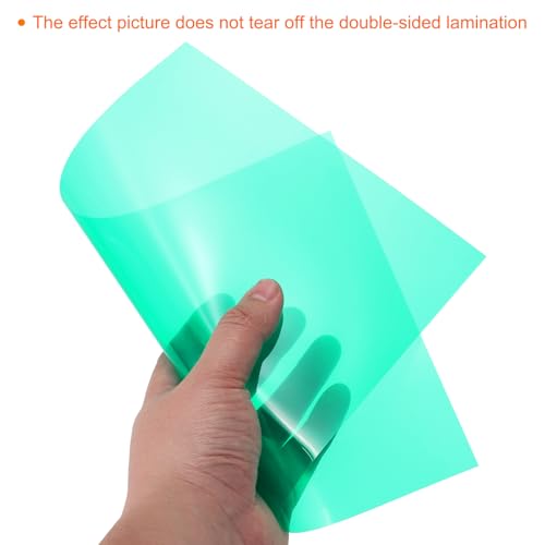 4Pcs A4 Gel Light Lighting Filter Overlay Transparent Color Correction Plastic Vinyl PVC Sheets Photography Television Green (4 Count)