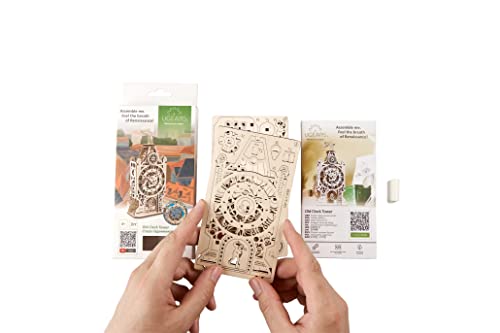 Old Clock Tower 3D Wooden Puzzles for Adults (44 Count)