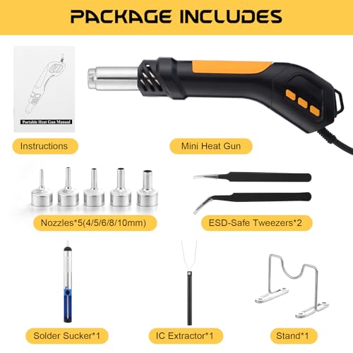 Mini Heat Gun Kit Hot Air Soldering Rework Station