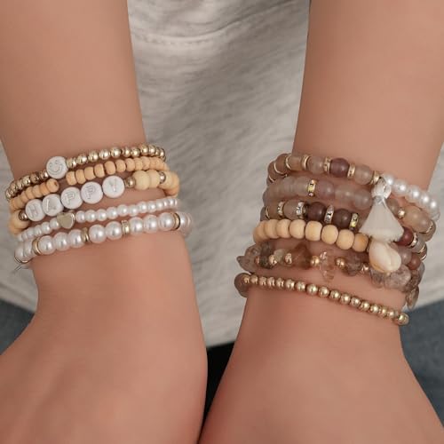 Jewelry Making Supplies Kit Natural Stone Beads for Irregular Natural Stone with for DIY Craft Bracelet Necklace Earrings for Adults