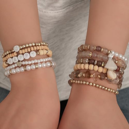 Jewelry Making Supplies Kit Natural Stone Beads for Irregular Natural Stone with for DIY Craft Bracelet Necklace Earrings for Adults