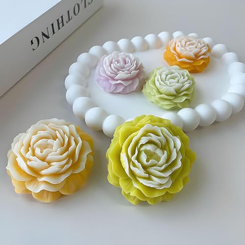 3D Peony Candle Mold 2Pack (2 Count)