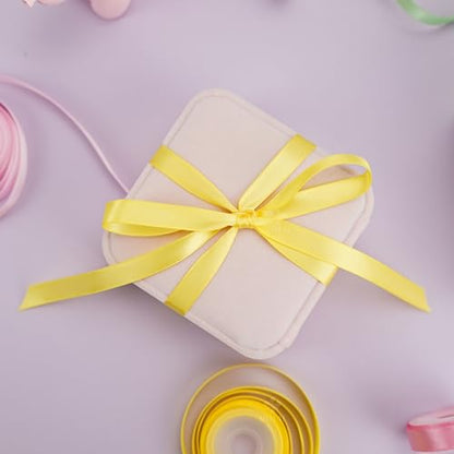 Pastel Rainbow Ribbon Assortment Satin Rainbow Colored Ribbon 3 (150 Foot)